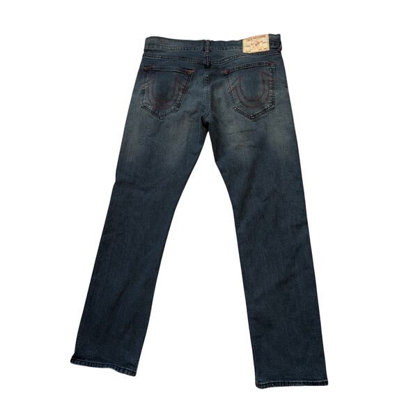 TRUE RELIGION, Ricky, Relaxed Straight leg Men's Jeans/Pants 36X33; Blue Denim - Picture 2 of 11